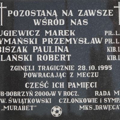 Pamiętamy o tragicznie zmarłych piłkarzach oraz kibicach MKS „Drwęca”