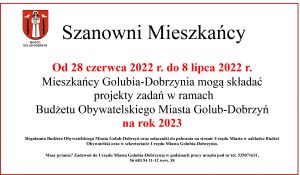 informacja o budżecie na stronę na rok 2022