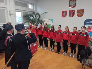 Ślubowanie nowych członków Młodzieżowej Drużyny Pożarniczej