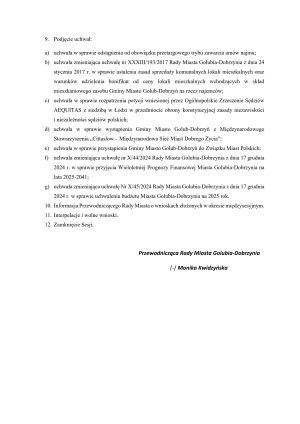Zaproszenie na XVI Sesję Rady Miasta Golubia-Dobrzynia - Mieszkańcy Miasta.2