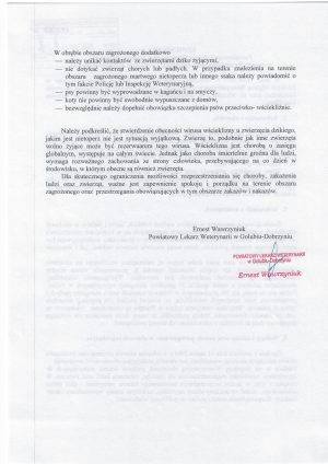 Komunikat Powiatowego Lekarza Weterynarii w Golubiu-Dobrzyniu-2