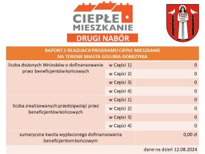 tabela przedstawiająca dane liczbowe na dzień 12.08.2024 r.