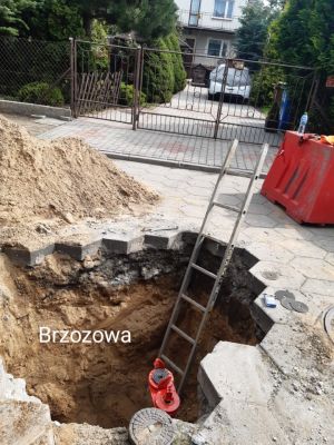montaż hydrantu ulica Brzozowa
