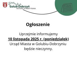 Informacja dot. 10 listopada