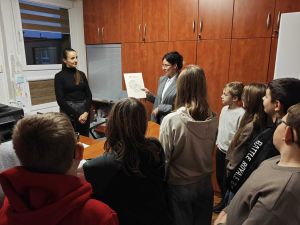 Wizyta Klubu Młodzieżowego w Urzędzie Miasta