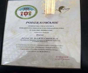 Dyplom z podziękowaniem