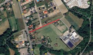 odcinek drogi na której bedą prowadzone prace