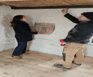 Pani Burmistrz z Wykonawcą prac