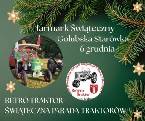 plakat z traktorem RETRO TRAKTOR