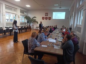 Uczestnicy szkolenia z zakresu ochrony ludności  i obrony cywilnej