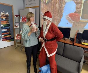 Uczestniczka Klubu Ksiązki z Mikołajem