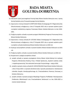 porządek obrad strona 2