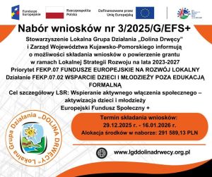 plakat z informacja o naborze nr 3 klub młodzieżowy