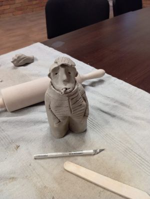 wykonane prace z warsztatów ceramicznych