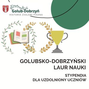 plakat z informacją o stypendium dla uzdolnionych uczniów