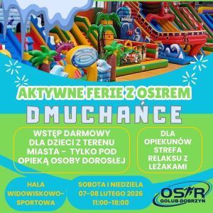 plakat z informacją o aktywnych feriach z Osirem