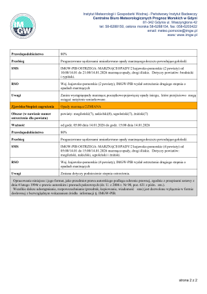 ostrzeżenie meterologiczne 2