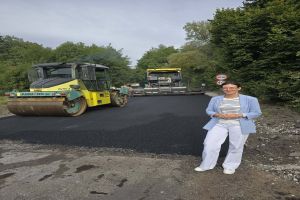 nowa nawierzchnia ulicy Słuchajskiej