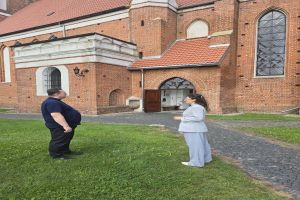 remont dachu kruchty Kościół w Golubiu