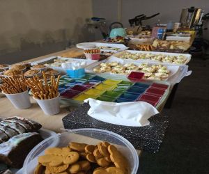 poczęstunek dla piłkarzy przygotowany przez rodziców