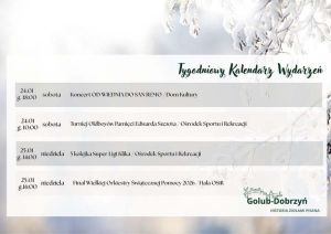 Kalendarz Wydarzeń 24-25.01.2026 r.