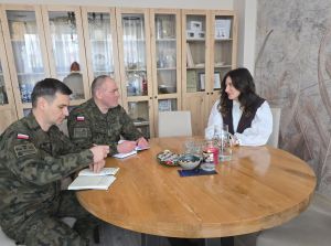 Pani Burmistrz Dominika Piotrowska na spotkaniu z przedstawicielami WCR Brodnica