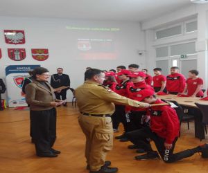 Ślubowanie członków Młodzieżowej Drużyny Pożarniczej