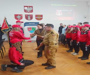 Ślubowanie członków Młodzieżowej Drużyny Pożarniczej