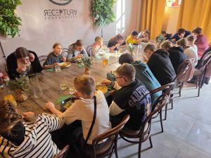 Obiad w restauracji Receptura