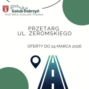 plakat z informacją do kiedy składamy oferty na przetarg