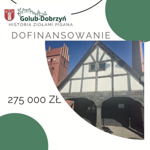 plakat z informcja o kwocie dofinansowania