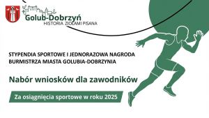 plakat z informacją o naborze wniosków na stypendium sportowe