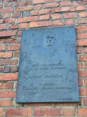 tablica Papieża Jana Pawła II
