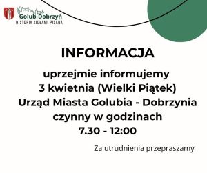 informacja dotycząca godzin pracy w dniu 3 kwietnia 2026 roku