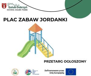 plakat z informacją o ogloszeniu przetargu na plac na Jordankach