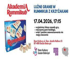 plakat z zaproszeniem na grę Rummikub