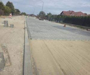 położenie nowego chodnika