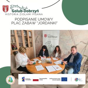 podpisanie umowy na roboty budowlane oraz pełnienie nadzoru inwestorskiego modernizacja placu zabaw na terenie OSiR