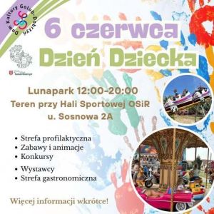 plakat z informacją o Dniu Dziecka