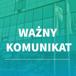 plakat z napisem ważny komunikat