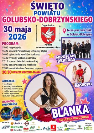 plakat z informacją o wydarzeniu Święto Powiatu