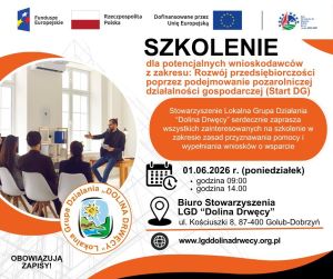 plakat dotyczący szkolenia dla wnioskodawców