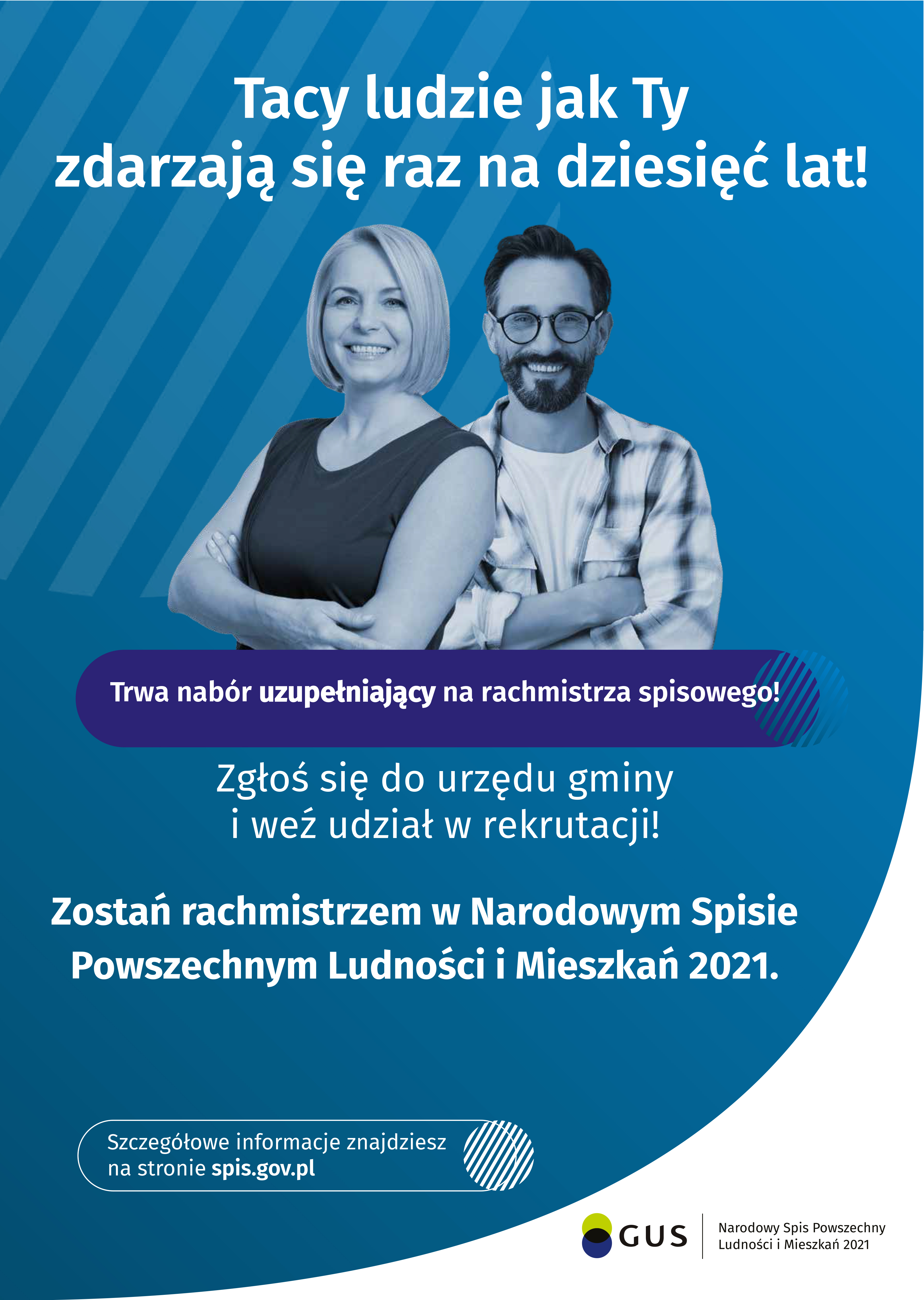 Otwarty i konkurencyjny nabór uzupełniający kandydatów na rachmistrzów spisowych