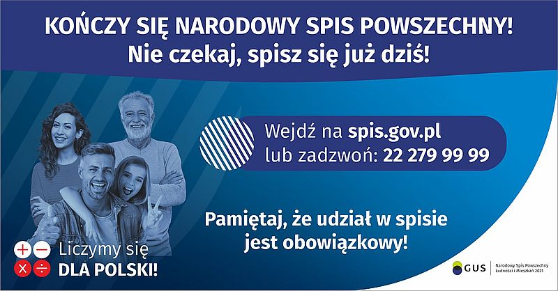 Uwaga ! Ostatni tydzień trwania spisu