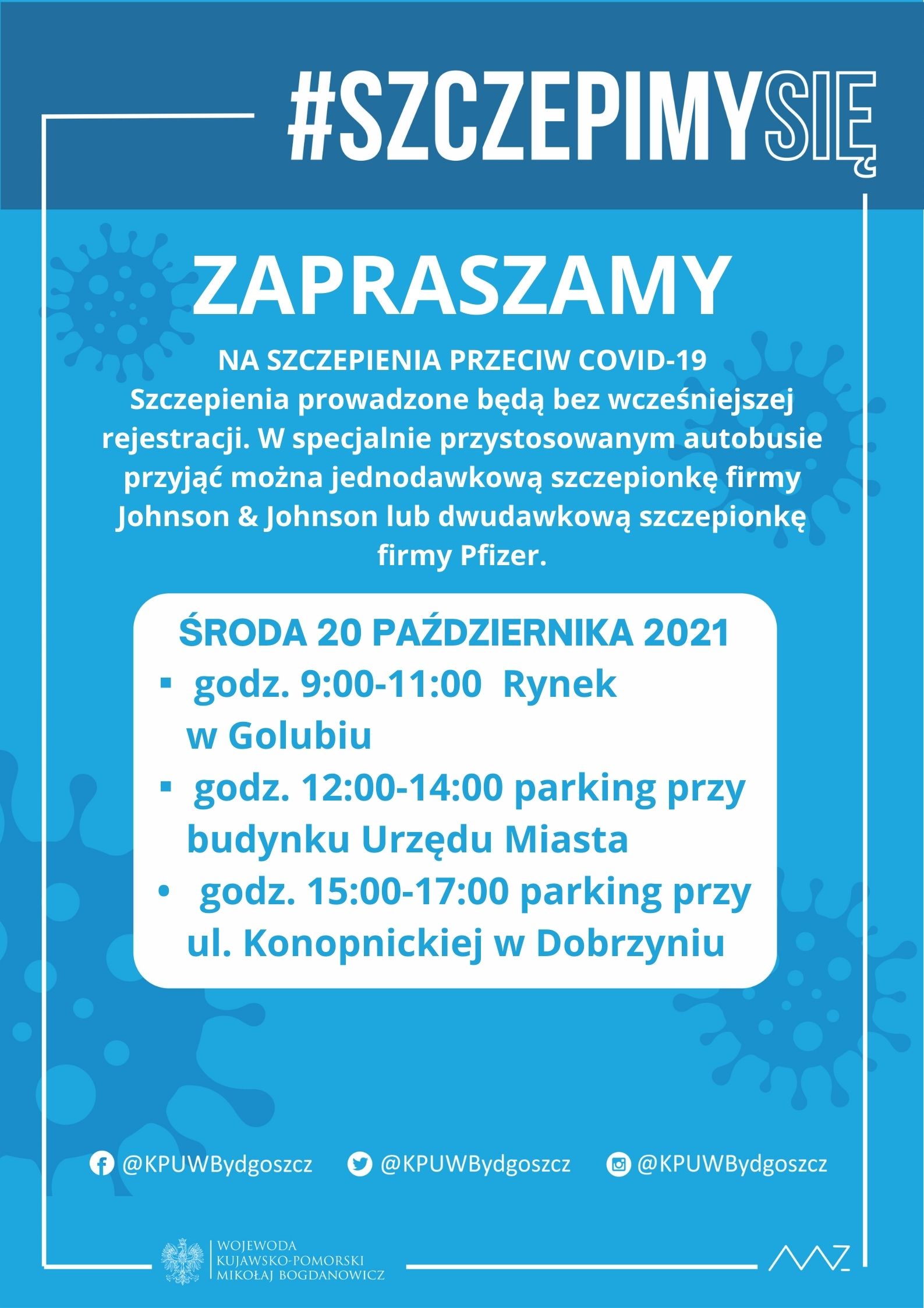 Zaproszenie na szczepienia przeciw COVID-19