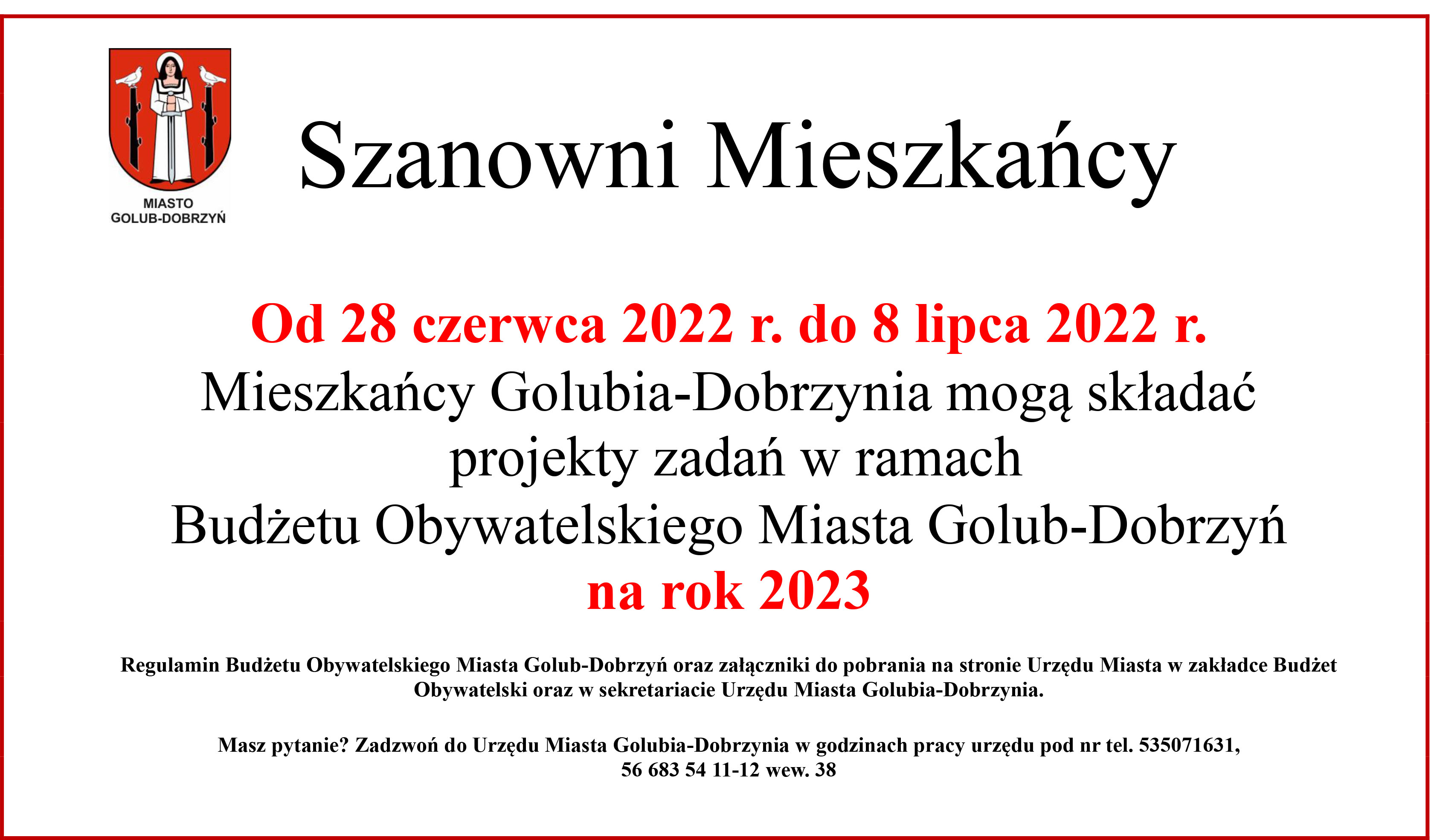 BUDŻET OBYWATELSKI 2023