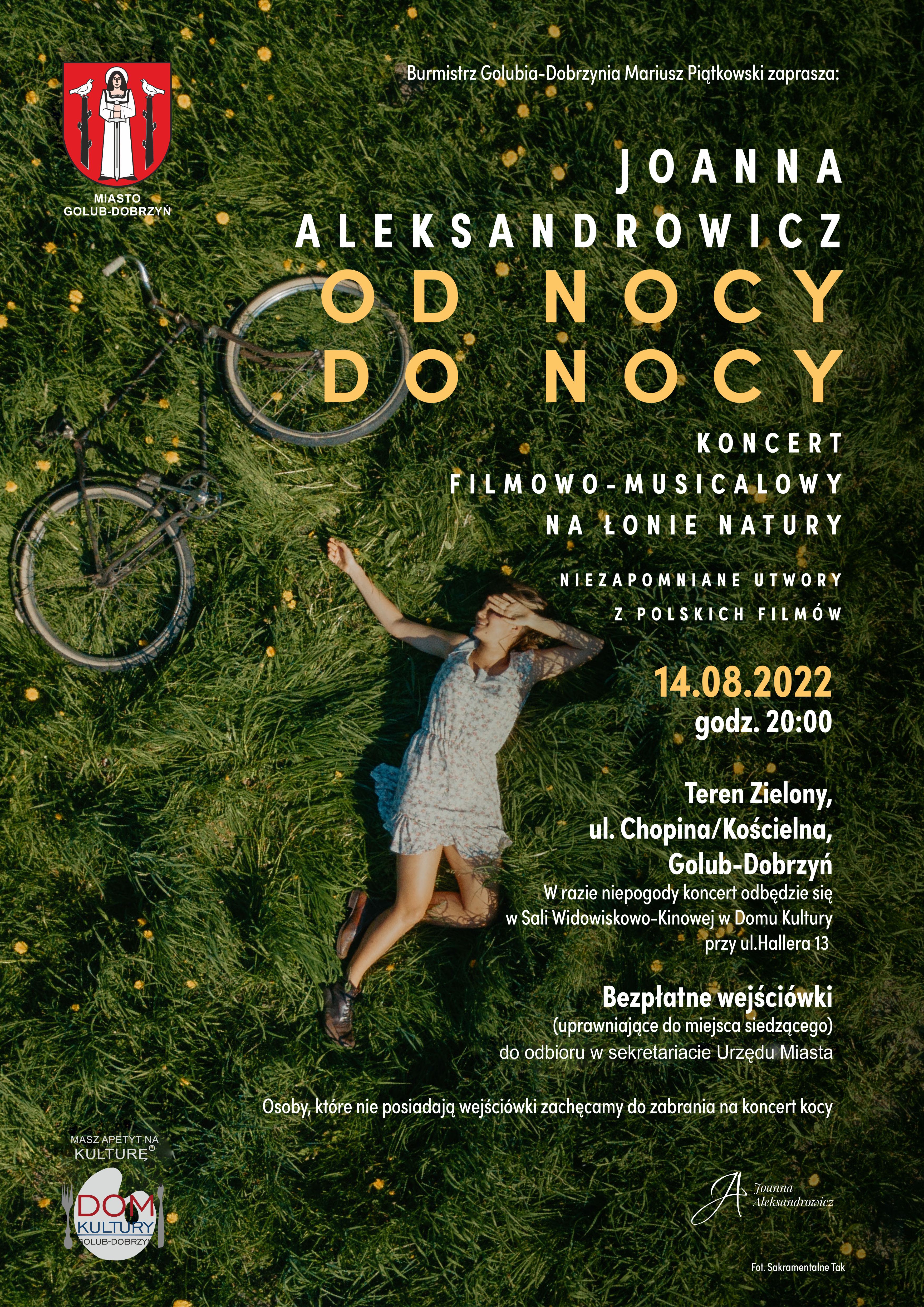 Zaproszenie - koncert Joanny Aleksandrowicz „Od nocy do nocy” - bezpłatne wejściówki