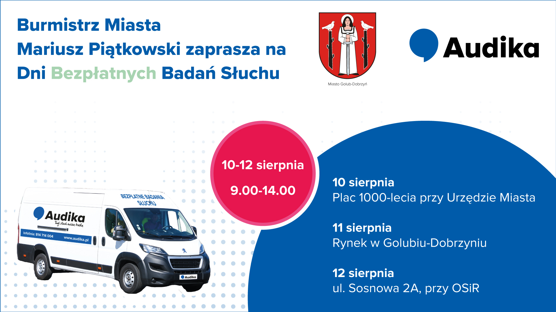 ZAPROSZENIE - DNI BEZPŁATNYCH BADAŃ SŁUCHU