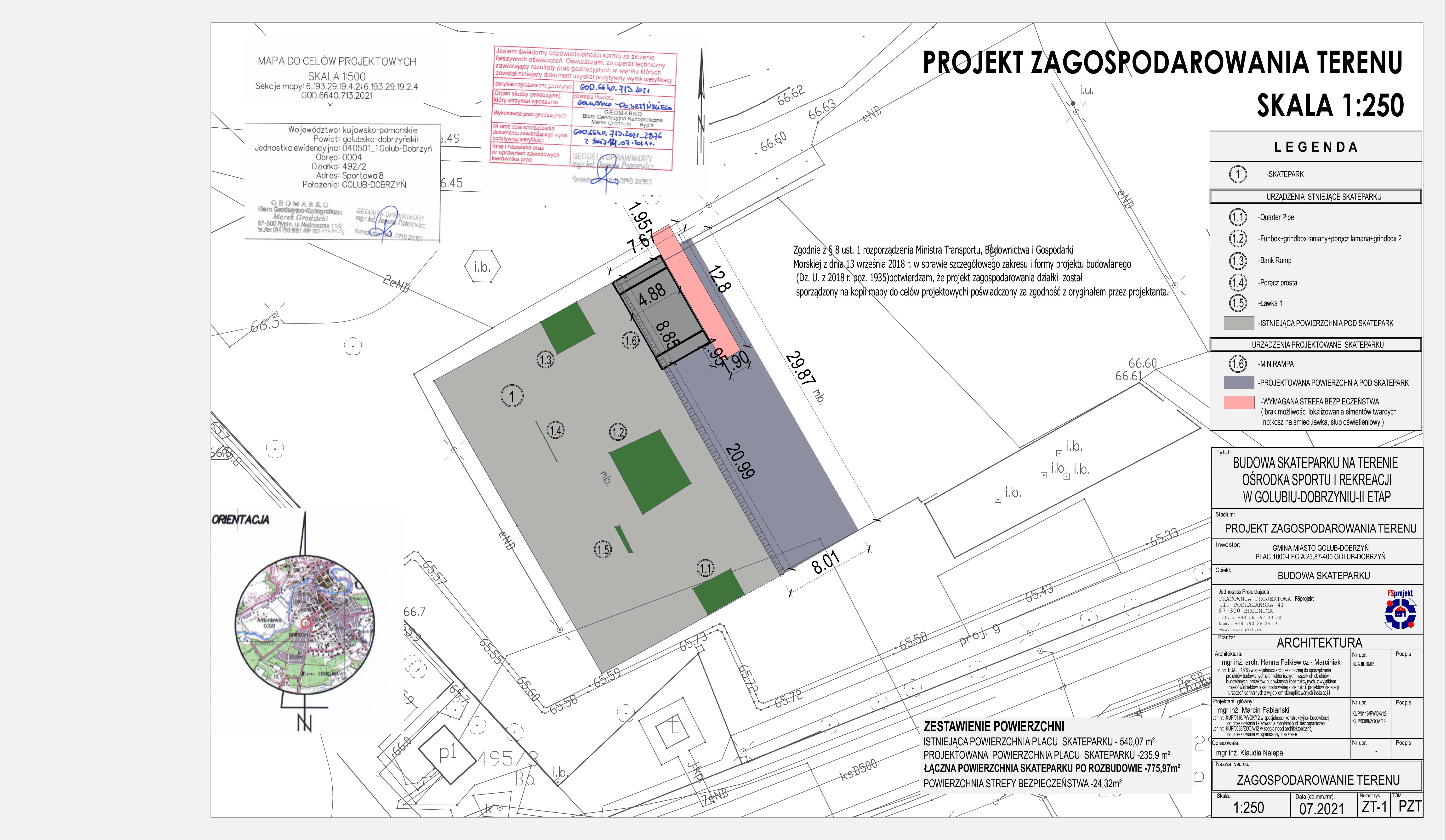 II ETAP SKATEPARKU NA LIŚCIE PROJEKTÓW ZAKWALIFIKOWANYCH DO DOFINANSOWANIA