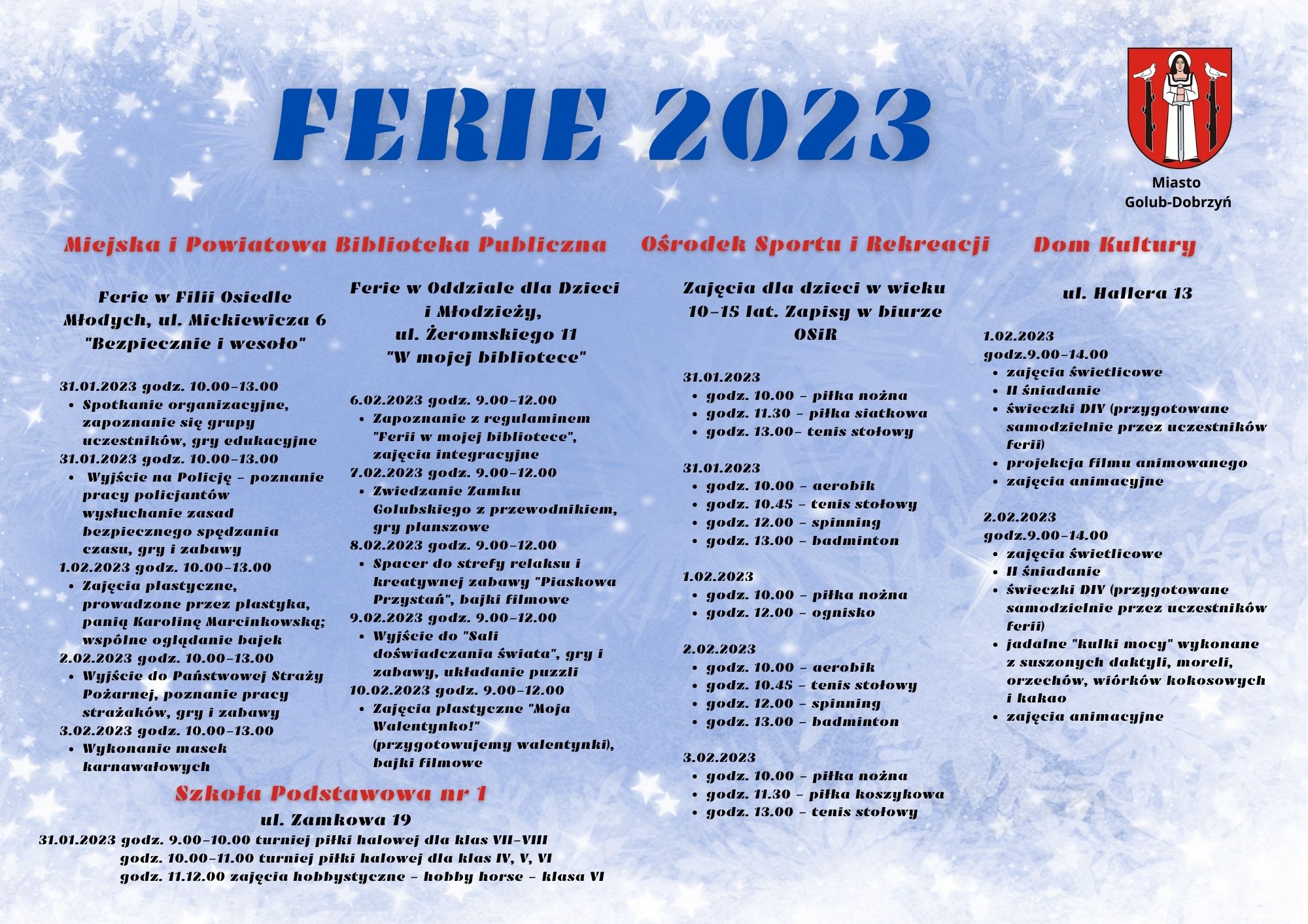 FERIE 2023